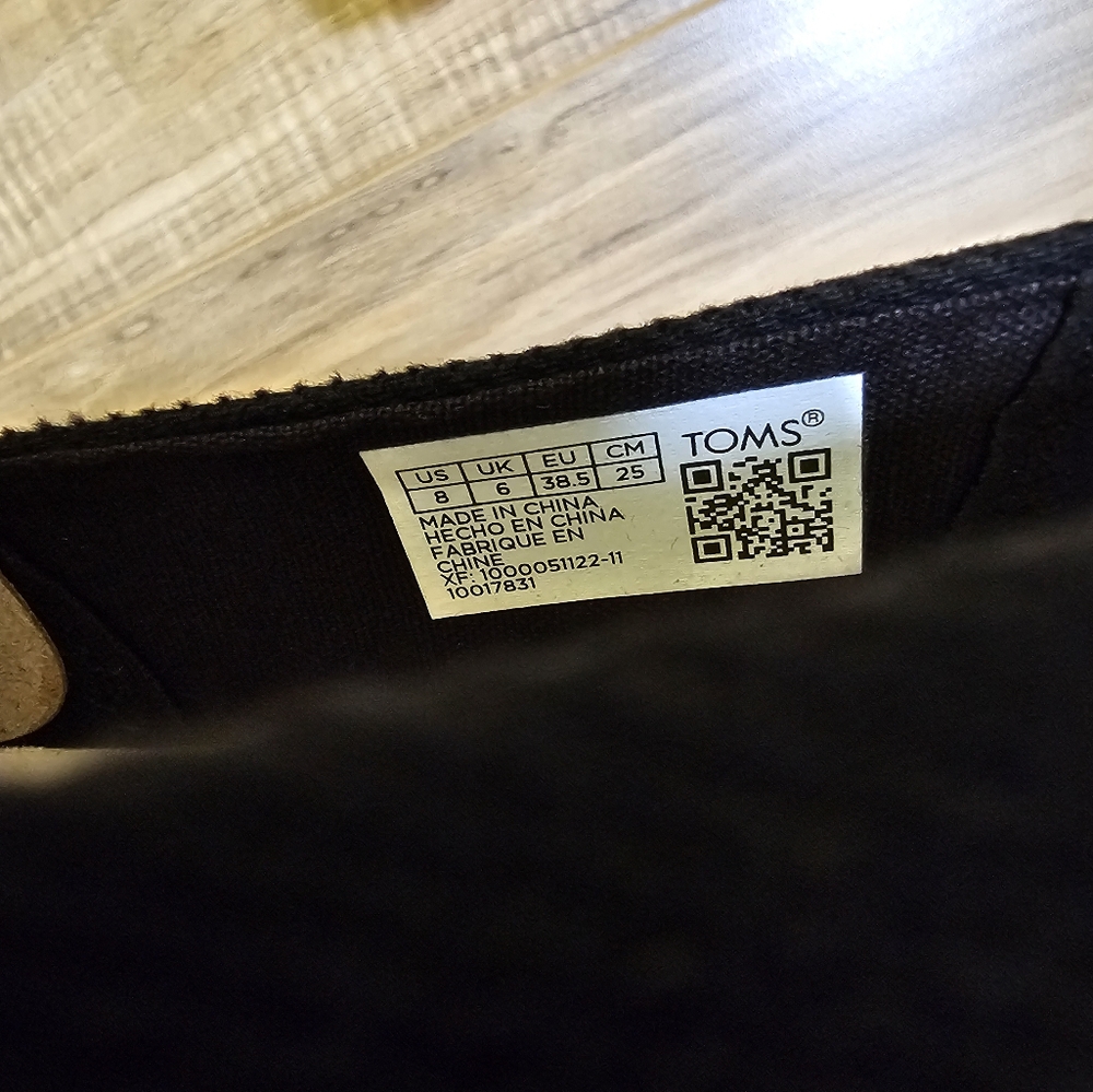 TOMS Alpargata Platform Rope, black, size US 8 - Picture 9 of 11